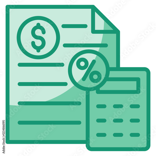 Tax Expense Icon Element For Design