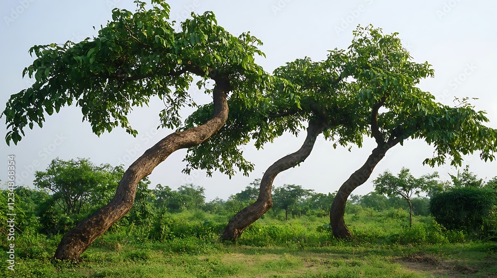 Tamarind trees grown from seeds can be bent to shape Tamarind trees grown from seeds can be bent to shape