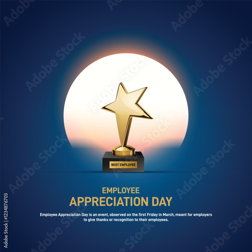 employee appreciation day. employee appreciation day creative banner, poster, social media post, postcard, background, backdrop, web banner, cover, template, greetings card design etc.
