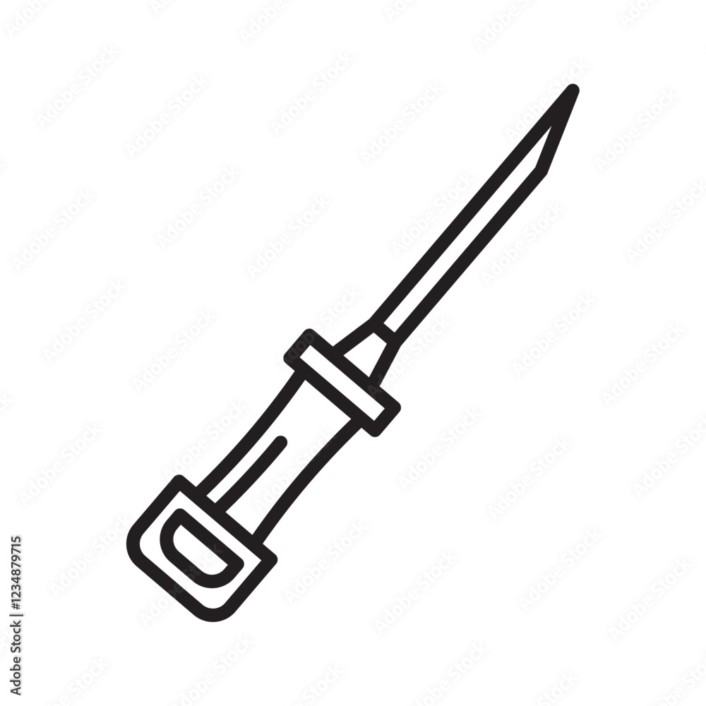 Catheter Device Icon Isolated flat vector in outline Catheter Device Icon Isolated flat vector in outline