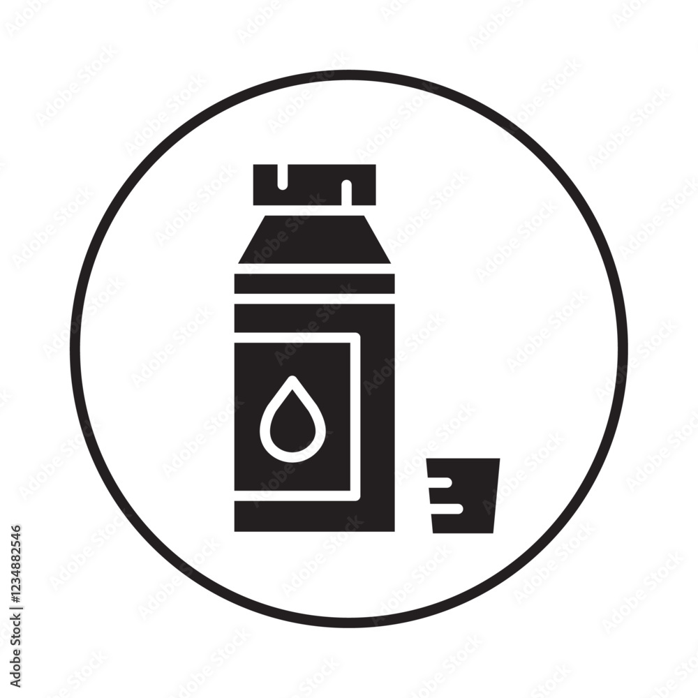 Syrup Bottle Icon Isolated flat vector in outline Syrup Bottle Icon Isolated flat vector in outline