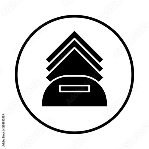 Table Napkin icon Isolated flat vector in outline