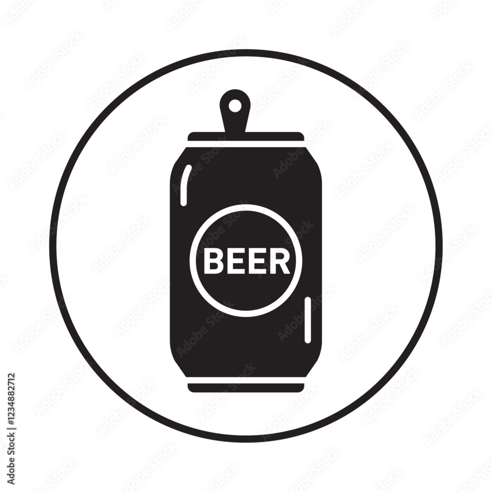 Obraz premium Tin can icon Isolated flat vector in outline