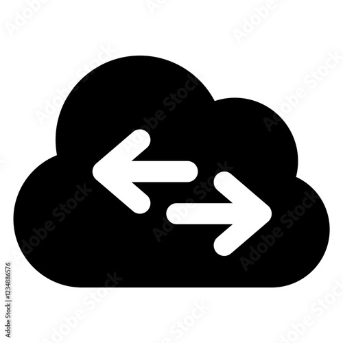 cloud transfer icon	