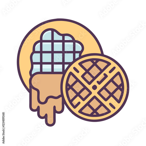 Bakery Wafer Waffles Icon