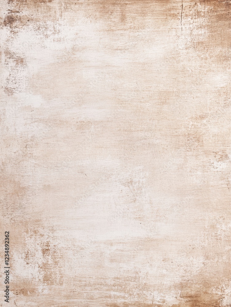 Fototapeta premium Distressed painted surface texture. Neutral beige and white tones.