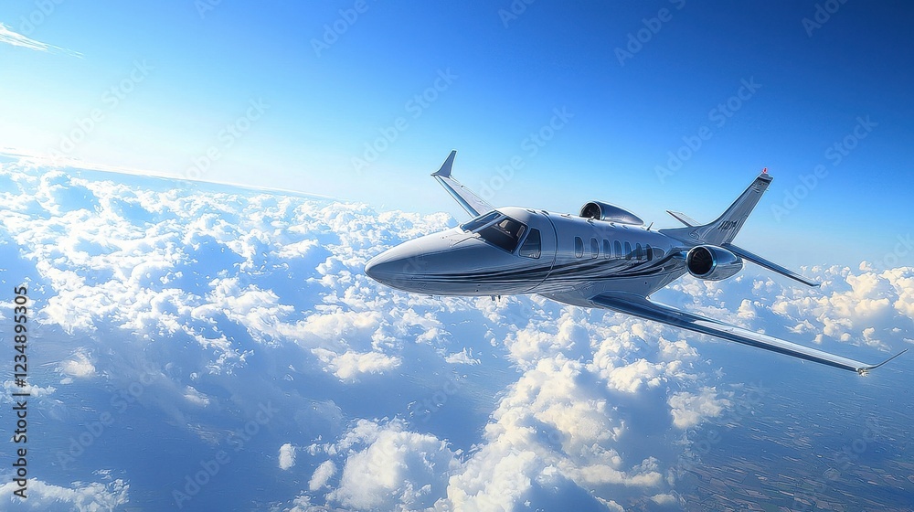 Fototapeta premium Ultra Luxury Private Jet Charter Services for Business Executives Celebrities Worldwide