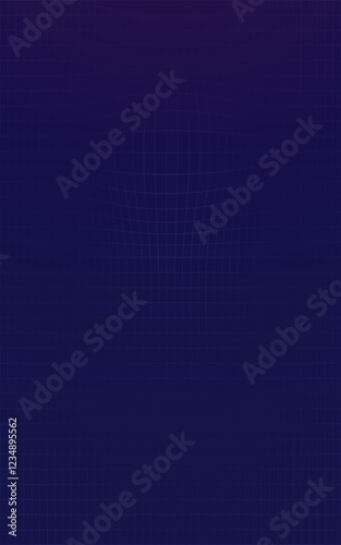 Modern futuristic science and technology of soundwave design. Abstract lines wave colorful purple and blue gradient isolated on dark blue background.