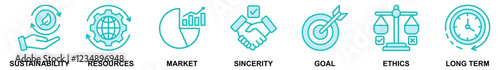 CSR - Corporate social responsibility banner web icon vector illustration concept