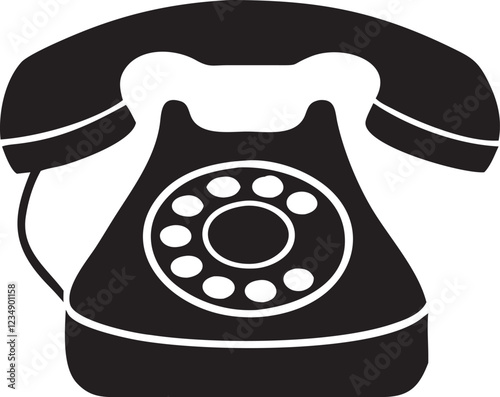 old black telephone