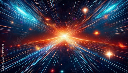 Obraz na płótnie stars space warp