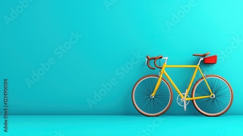 Bicycle Flat Design Illustrations for Web  Print Minimalist Cycling Icon Bicycle Vector Graphics