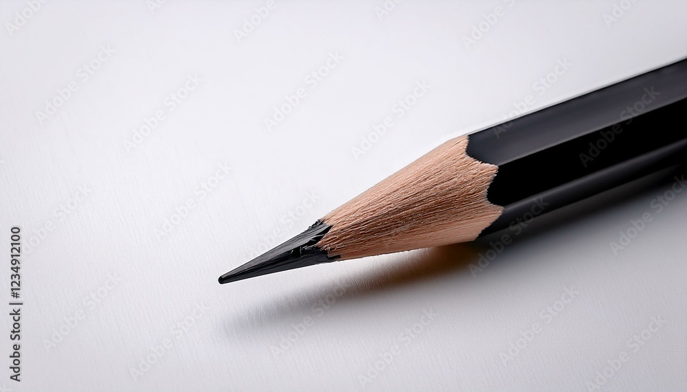 Obraz premium black pencil on white paper