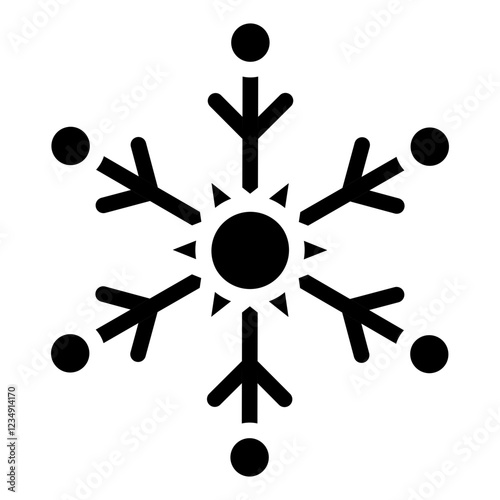 Snow vector icon style