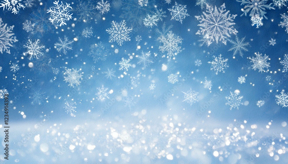 wintry weather animation snowfall on light blue background with white snowflakes for christmas celebrations and holiday decor wintry weather animation snowfall on light blue background with white snowflakes for christmas celebrations and holiday decor