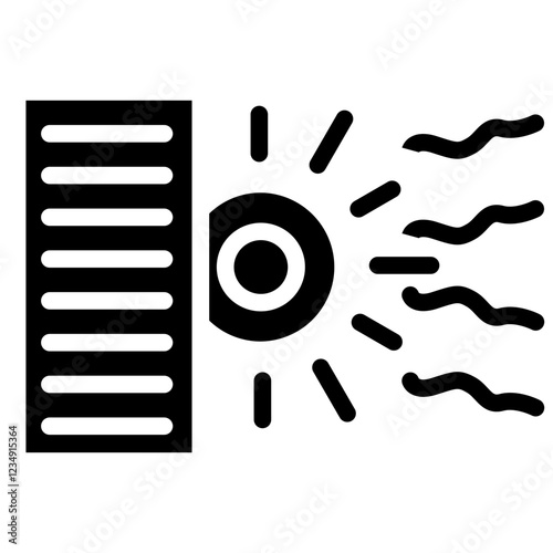 UV Index vector icon style