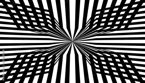 Black and white abstract geometric pattern for sporty background. Easily resized and recoloured at your discretion. Vector Format Illustration 