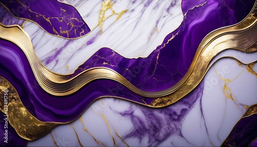 elegant marble heritage with textured purple and gold layout