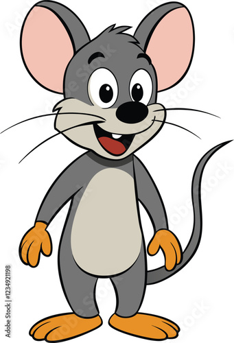 mouse funny cartoon design