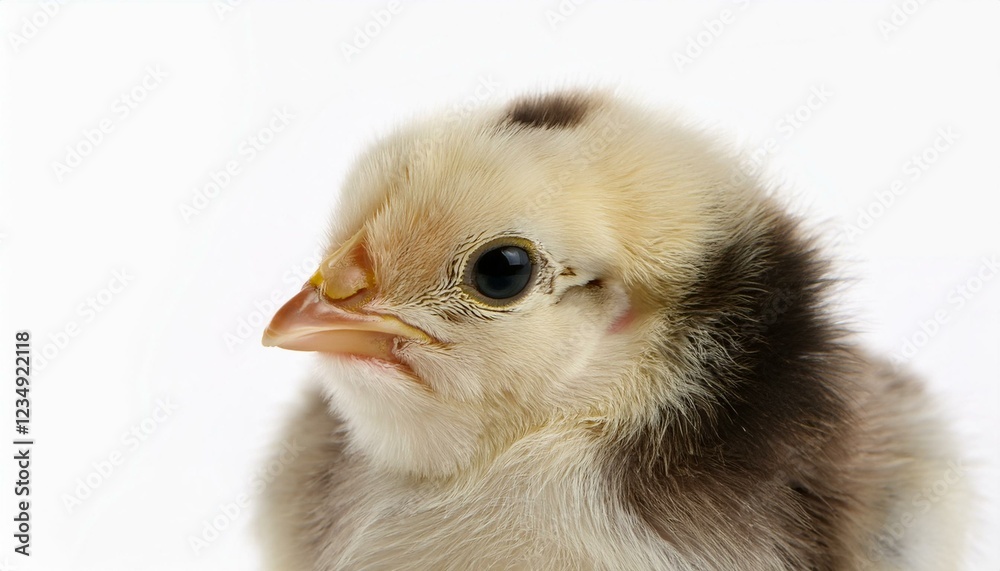 little chicken isolated on white history little chicken isolated on white history