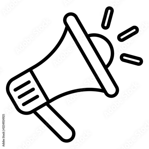 Loudspeaker/megaphone icon