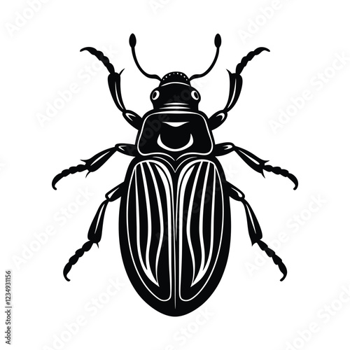 beetle of a silhouette art