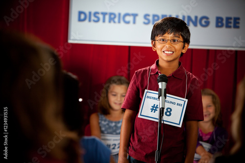 Spelling: Boy Ready For Spelling Word