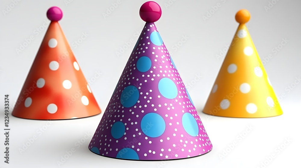 Fun and Festive Birthday Party Hat with Polka Dots Fun and Festive Birthday Party Hat with Polka Dots