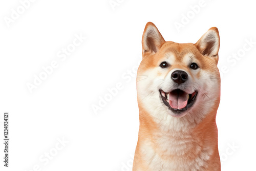 Close up of an akita inu