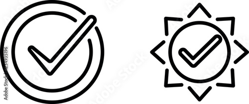 Clear and Simple Tick Icon for Approval, Confirmation, and Success