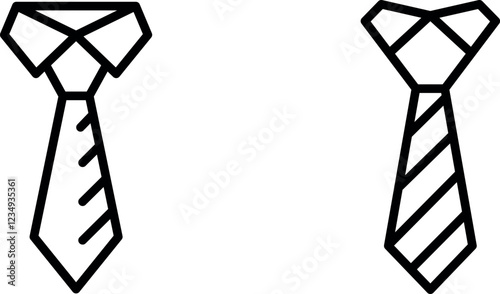 Stylish and Elegant Tie Icon for Fashion, Formal Wear, and Accessories