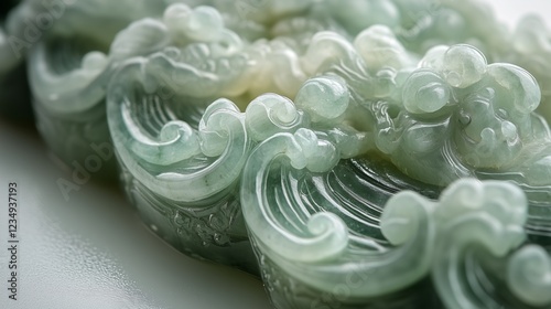 Jade auspicious cloud decoration