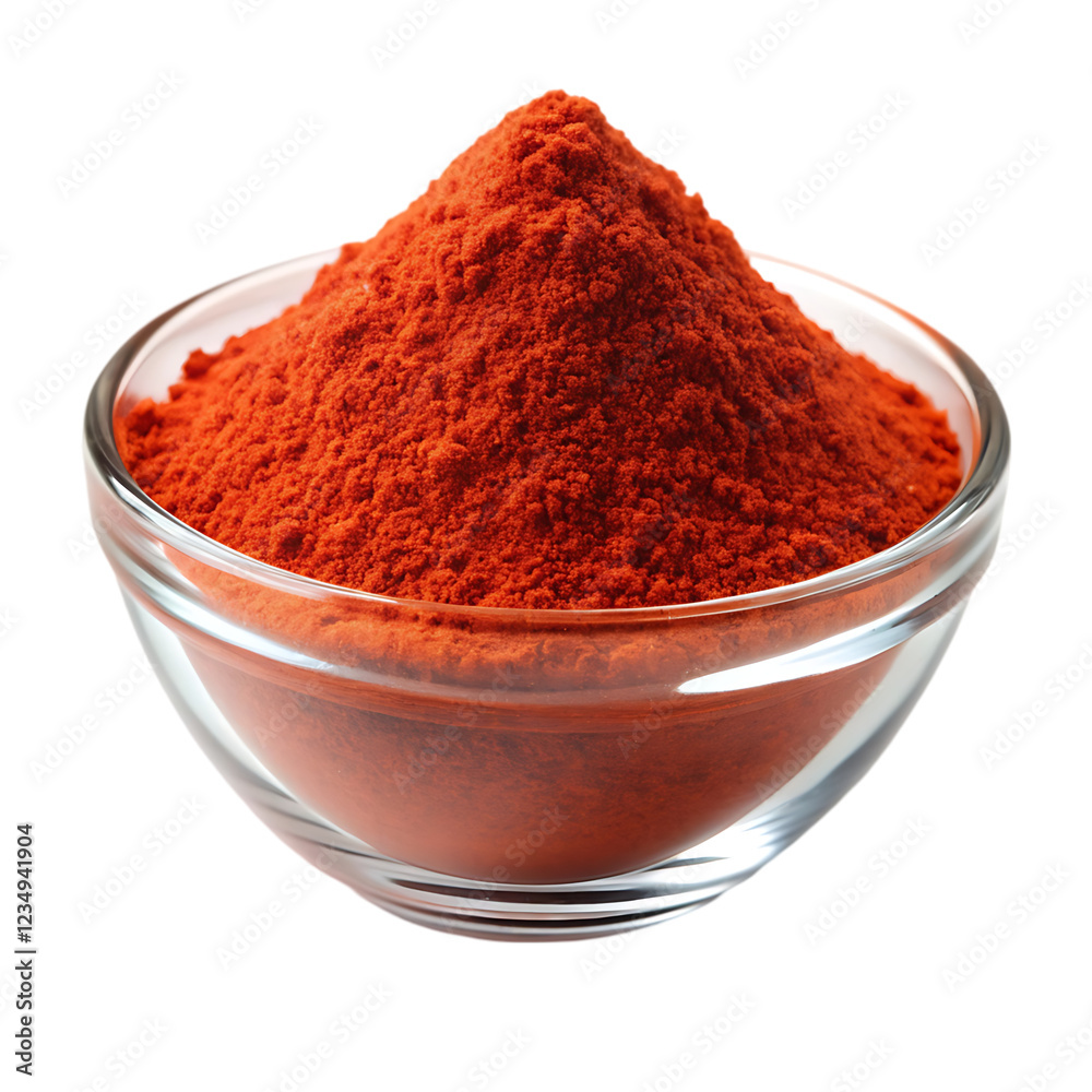 ground paprika in a wooden bowl ground paprika in a wooden bowl