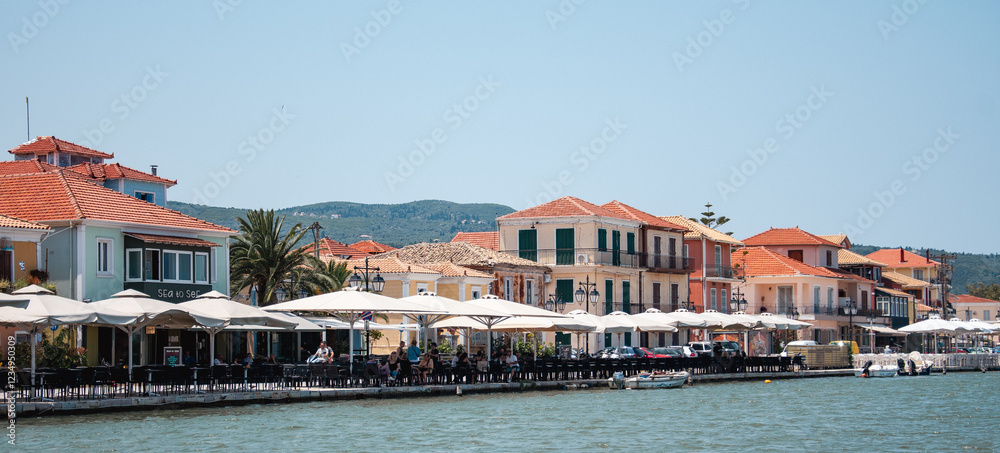 Obraz premium view of the old town Lefkada