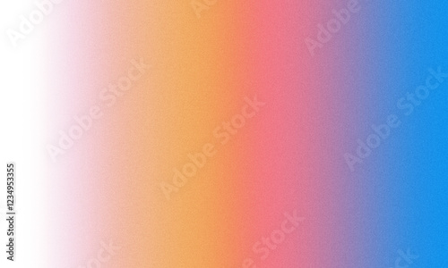 Orange, pink and blue gradient abstract background texture with noise or grain. Grunge background concept with transparent or white cutout