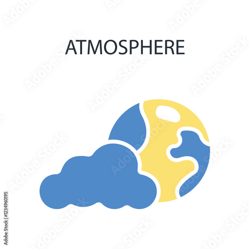 atmosphere icon. vector.Editable stroke.linear style sign for use web design,logo.Symbol illustration.