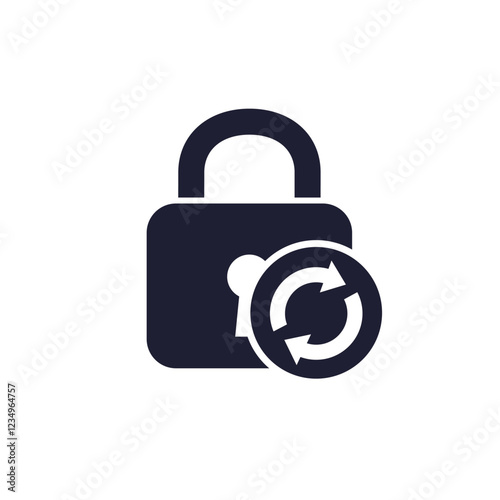 password reset or change icon on white
