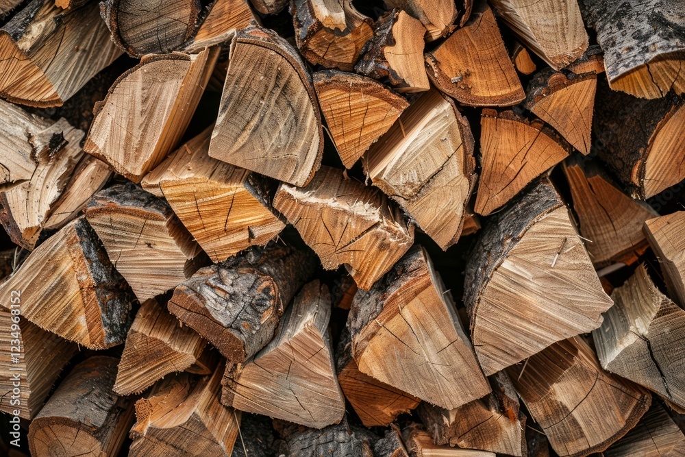 Image of Big stack of chopped firewood outdoors. Texture for background usage Image of Big stack of chopped firewood outdoors. Texture for background usage