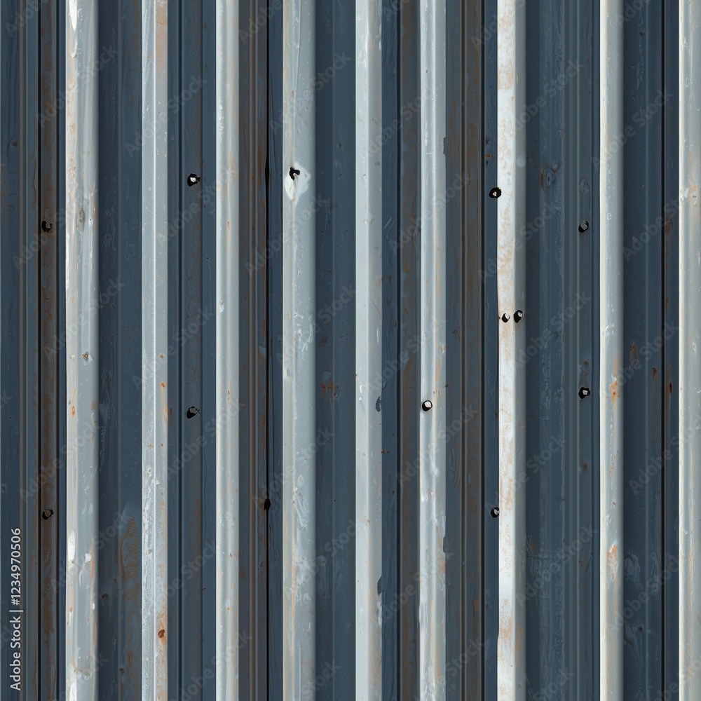 Seamless corrugated metal texture patterns in industrial settings square tiles with unique background design Seamless corrugated metal texture patterns in industrial settings square tiles with unique background design