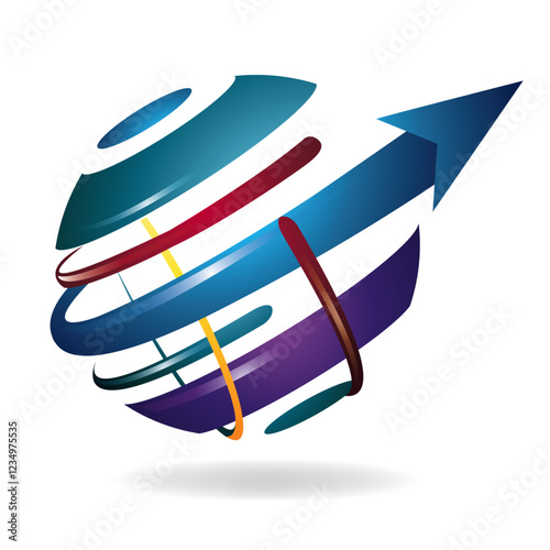  logo en forme de flèches et cercles vécrotielle 02