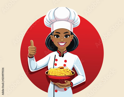 chef holding a tray with food