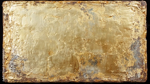 Abstract Gold Textured Canvas Art Piece