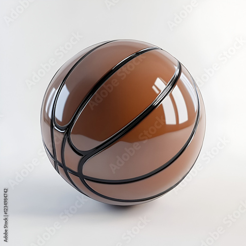Brown and Black Ball with Side Stripe
