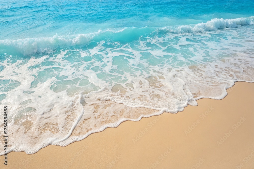 Obraz premium sea waves on the beach