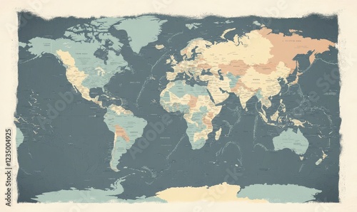 A simple, flat vector world map with gray borders on a white background, country outlines in light blue, no text or details inside the countries, perfect for overlaying over other images or textures