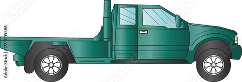 the illustration of modern pickip cars.