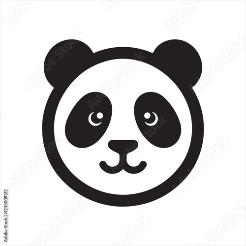 panda face vector