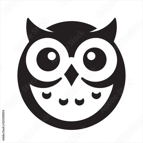 black owl face