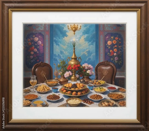 christmas decoration on the table