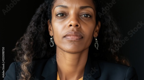 A Black woman exuding confidence and determination in a professional setting, embodying the spirit of Doctors Day